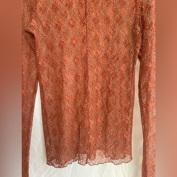 Free People Double Layer Tribeca Sweet Memories Lace Shirt Size Large - Picture 11 of 11